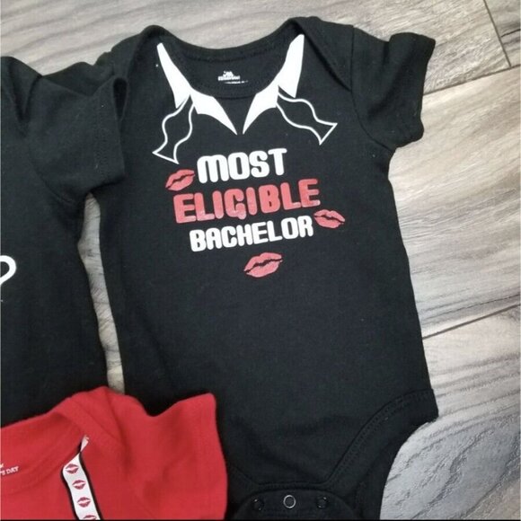 Baby 0-3 Months Body Suits One Piece Valentine Nephew Auntie Cute First Outfit - Picture 4 of 5